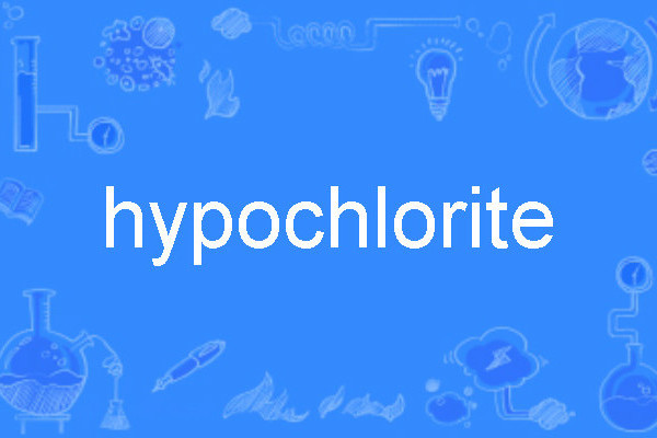 hypochlorite hypochlorite