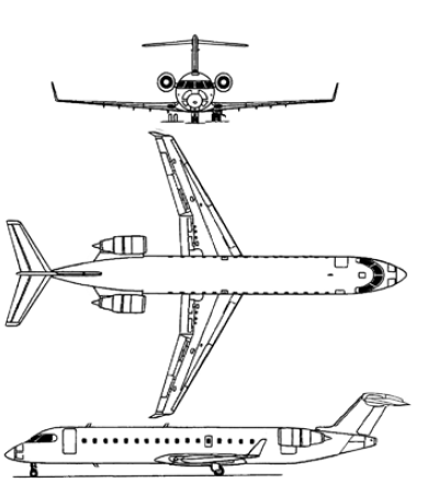 CRJ700三視圖