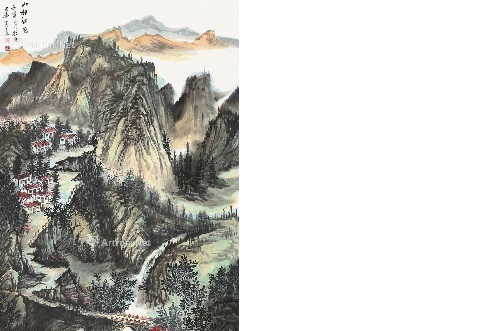 山村秋色 山村秋色