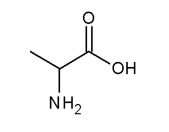 α-氨基丙酸結構式