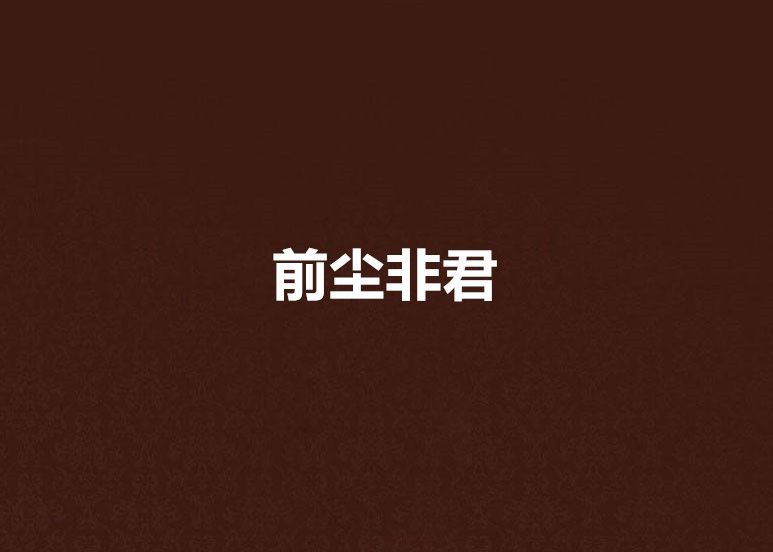 前塵非君