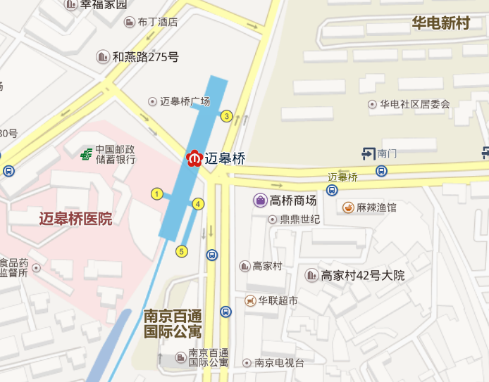 邁皋橋站地圖