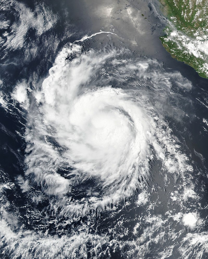 颶風希拉蕊 衛星雲圖