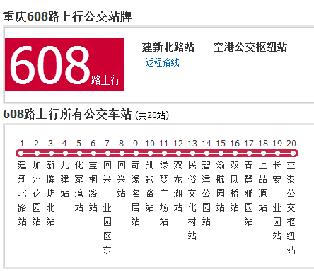重慶公交608路 重慶公交608路