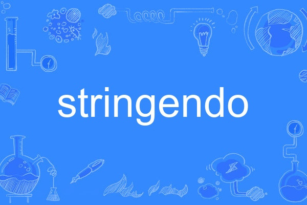 stringendo stringendo
