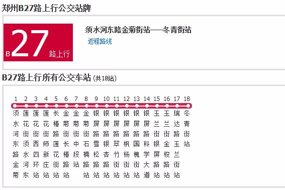 鄭州公交B27路 鄭州公交B27路