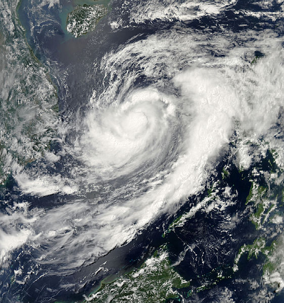 颱風燦鴻 衛星雲圖