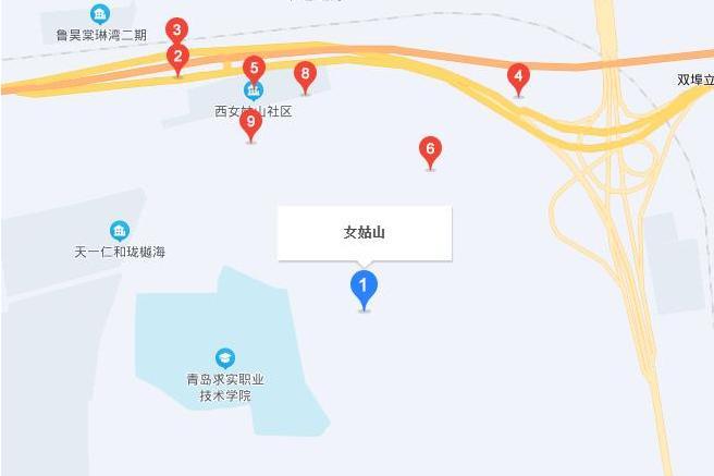 女姑山路 女姑山路