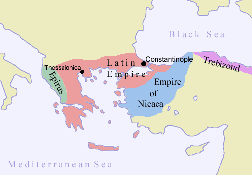 1204年的尼西亞（邊界不定）