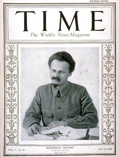 美國《時代》周刊封面上的托洛茨基
