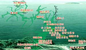 東江湖風景區示意圖