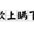 欺上瞞下 欺上瞞下