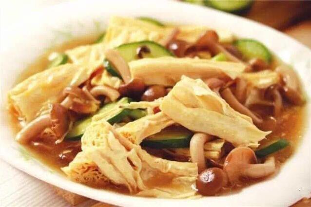鮮蘑炒腐竹 鮮蘑炒腐竹