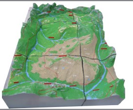 鄂爾多斯盆地地形模型