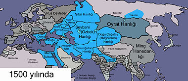 哈薩克汗國建立時代1500年