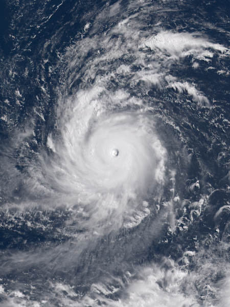 超強颱風蘇迪羅 衛星雲圖