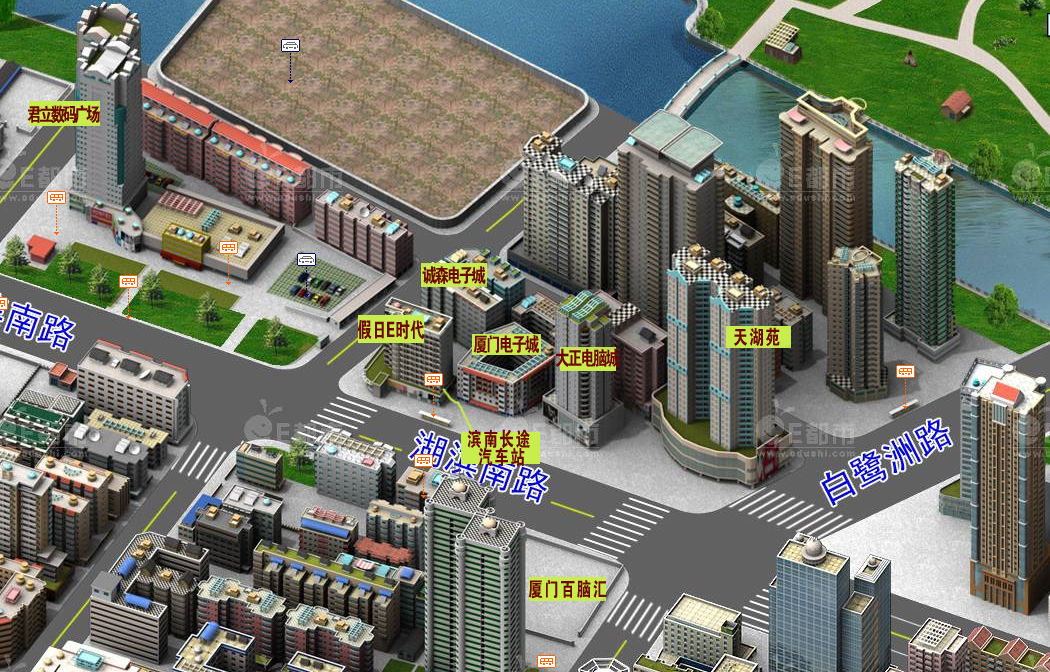 電子城3D地圖