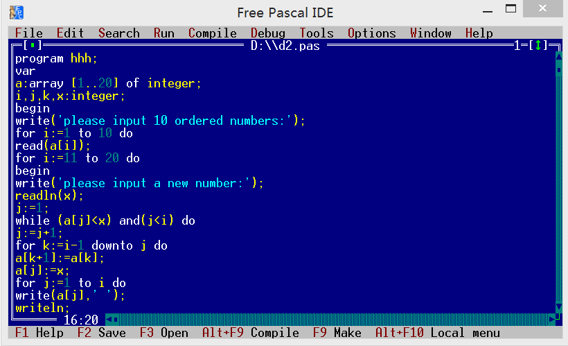pascal(結構化程式語言)