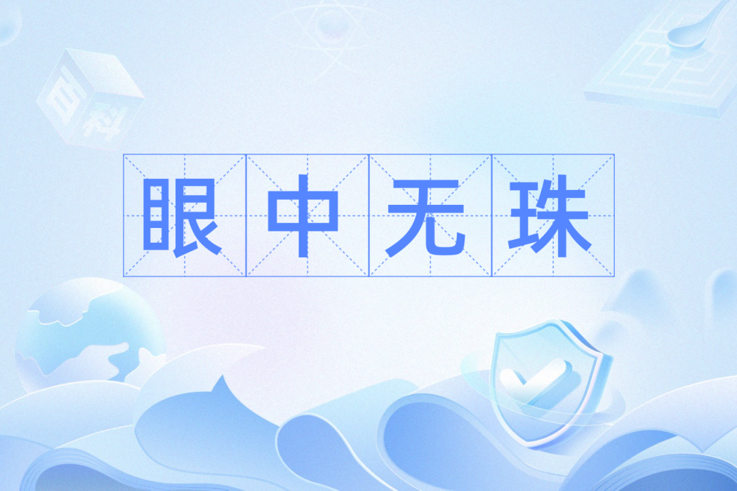 眼中無珠 眼中無珠