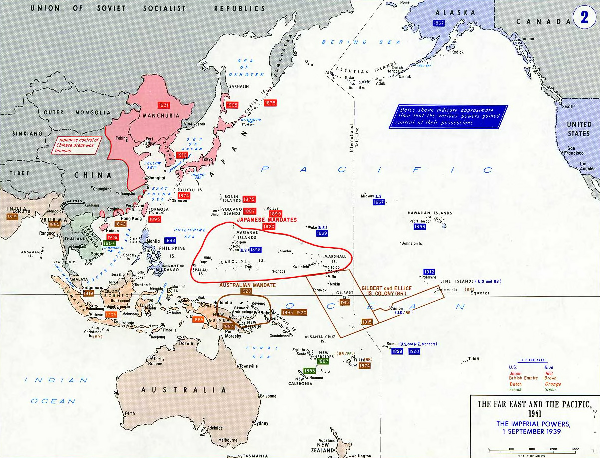 戰前區域局勢地圖