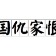 國讎家恨 國讎家恨