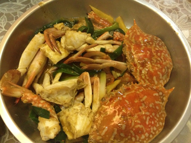 蔥姜炒花蟹