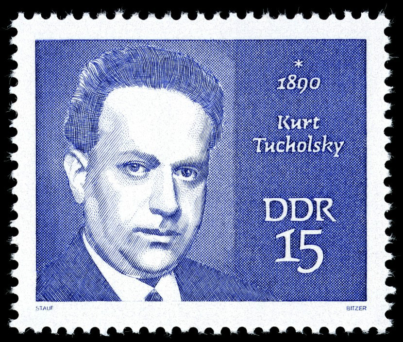圖霍夫斯基紀念郵票(民主德國1970年發行)