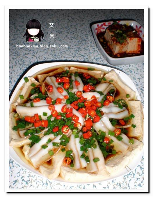 鮮魷蒸豆腐 鮮魷蒸豆腐