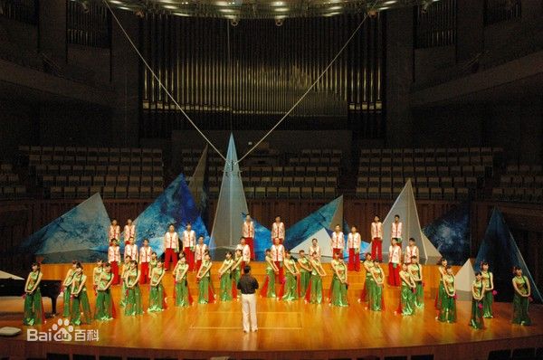 中北大學合唱團在國家大劇院演出