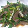 韭菜炒豬肝 韭菜炒豬肝