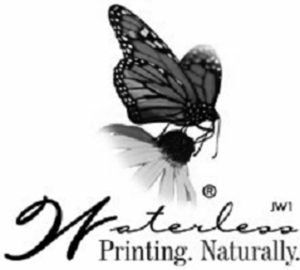 圖⑵ 無水印刷方式的蝴蝶標識