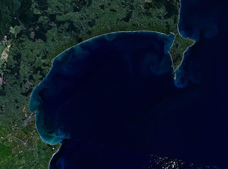霍克灣衛星圖