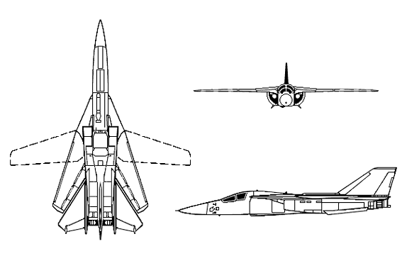 F-111三面視圖