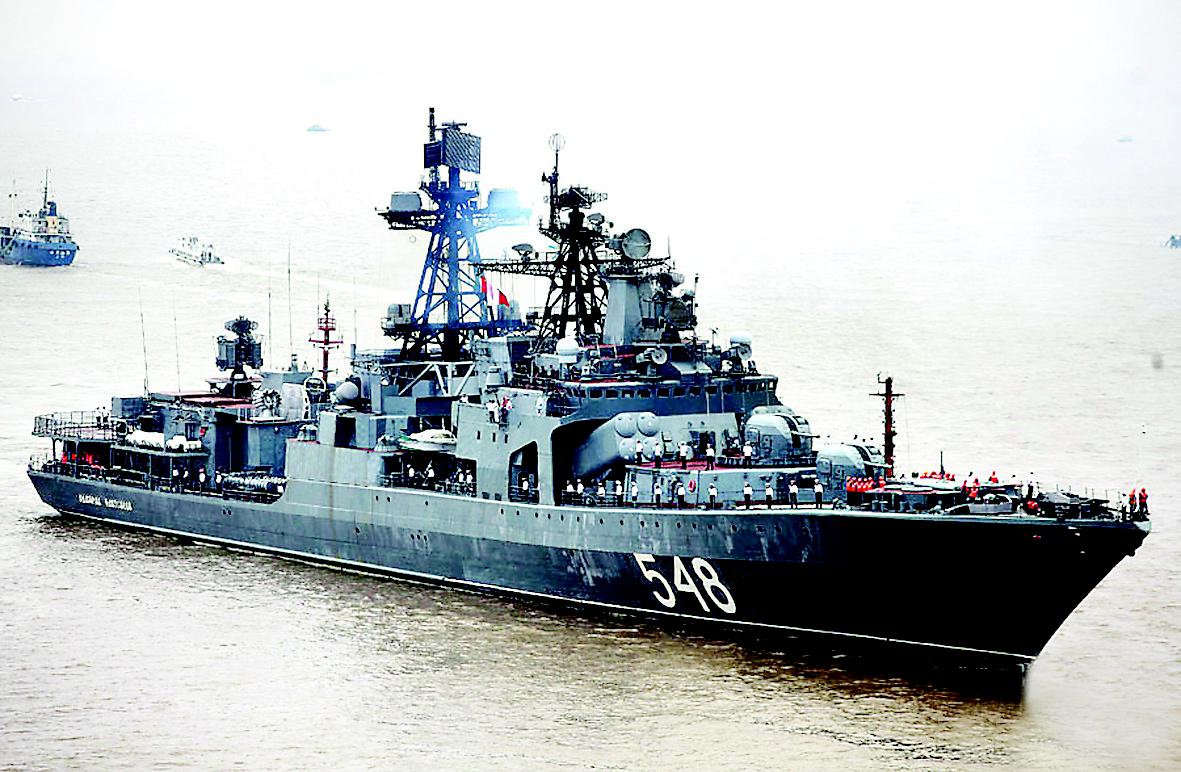 海上聯合-2014中的瓦良格號巡洋艦