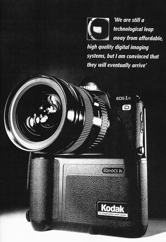 當年雜誌上的Canon EOS DCS 3c