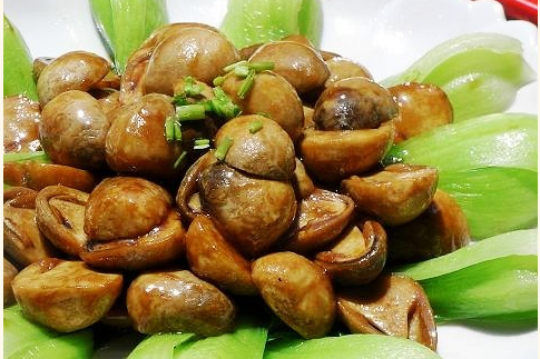 青菜心草菇 青菜心草菇