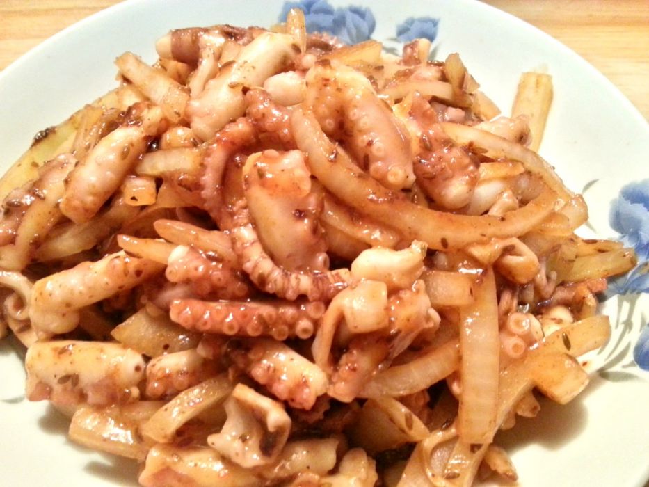 炒烤八爪魚 炒烤八爪魚