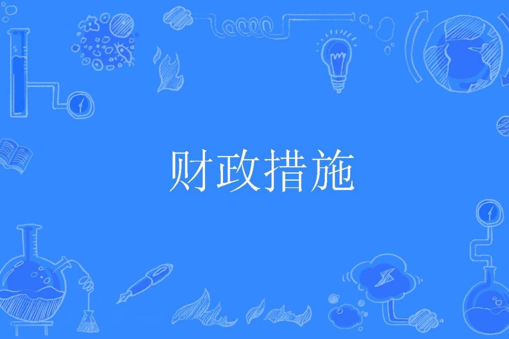 財政措施 財政措施