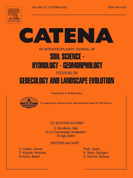 Catena(地球科學領域權威期刊) Catena(地球科學領域權威期刊)