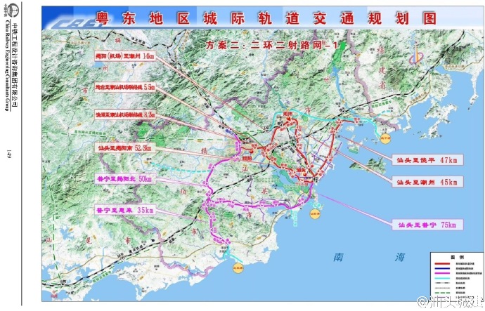 粵東城際軌道交通網