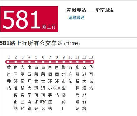 鄭州公交581路 鄭州公交581路