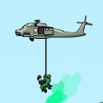 武裝直升機解救人質
