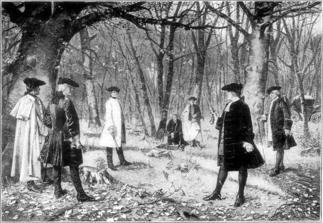 1804年漢密爾頓和伯爾的決鬥