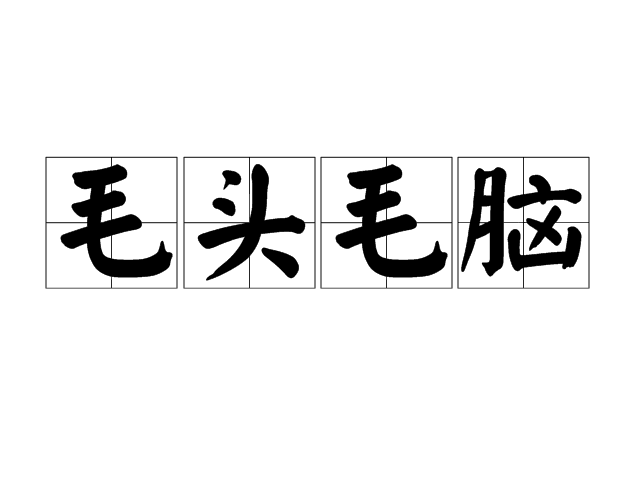 毛頭毛腦