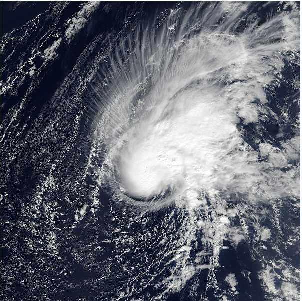 熱帶風暴澤塔 衛星雲圖