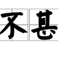 不甚