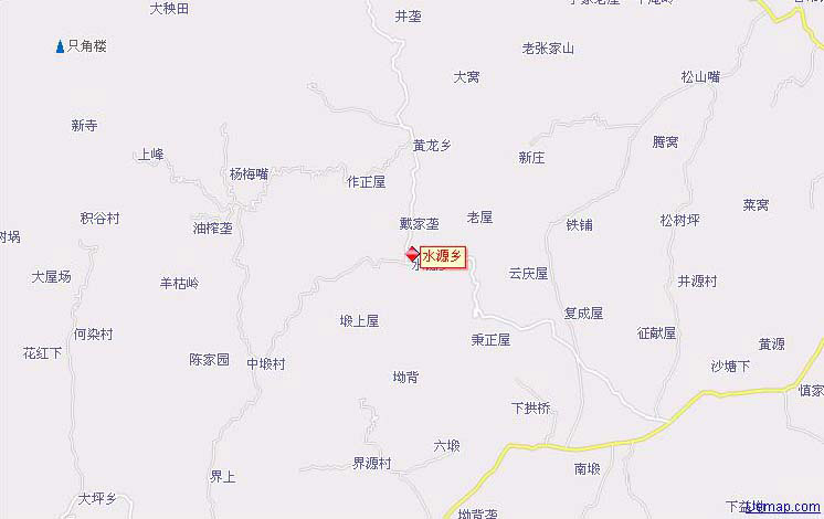 九江市修水縣水源鄉地圖