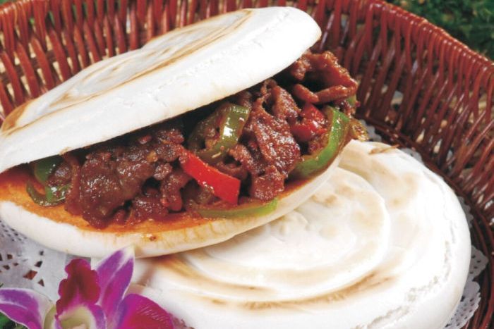 孜然肉夾饃 孜然肉夾饃