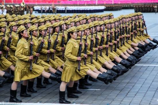 朝鮮閱兵時的抗日革命鬥爭時期方隊