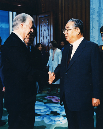 卡特總統1994年訪問朝鮮